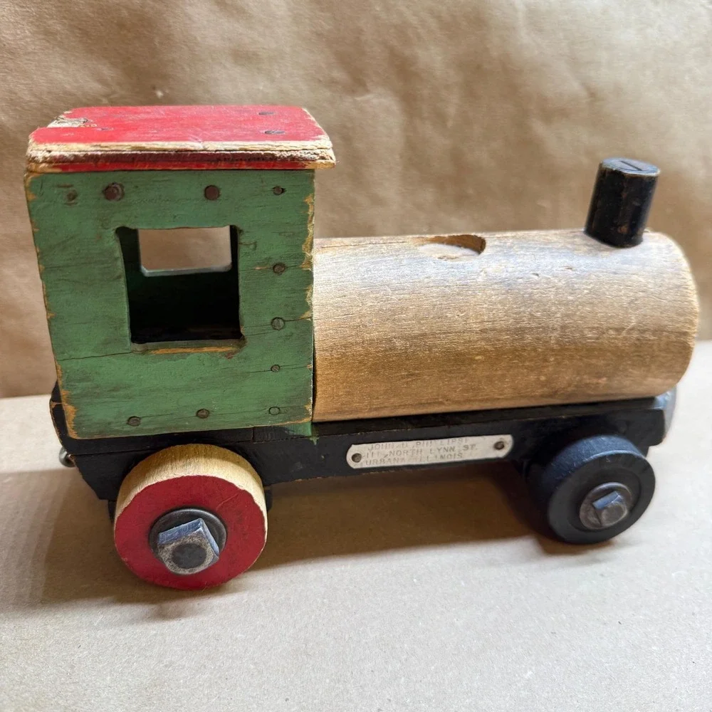 Handmade vintage wooden